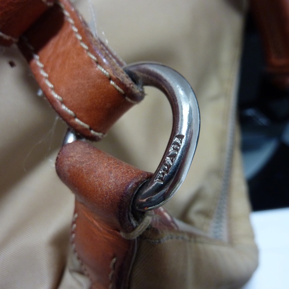 Prada Vintage BEIGE  Nylon Shoulder Bag - Picture 14 of 16
